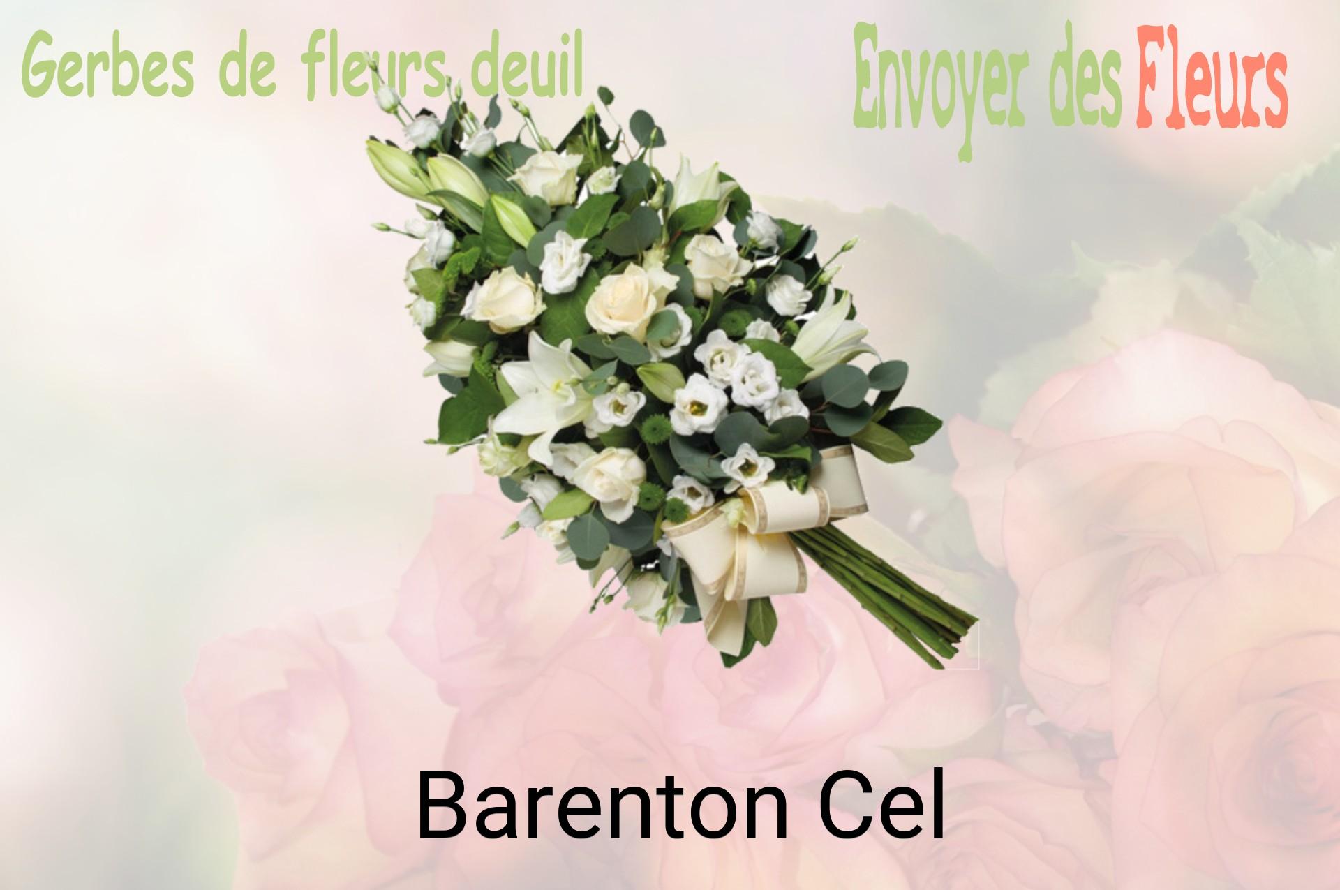 Gerbe de fleurs de deuil livrée à Barenton-Cel